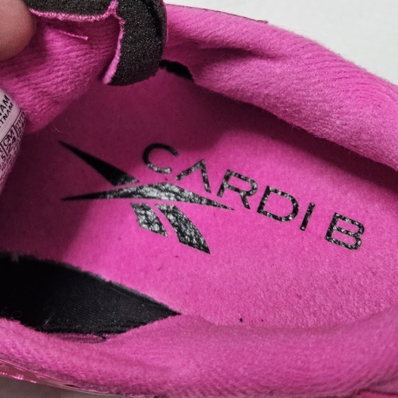Reebok Club C Cardi B Dynamic Pink Sneakers Women's 7 Shoes Activewear EUC - Picture 3 of 11